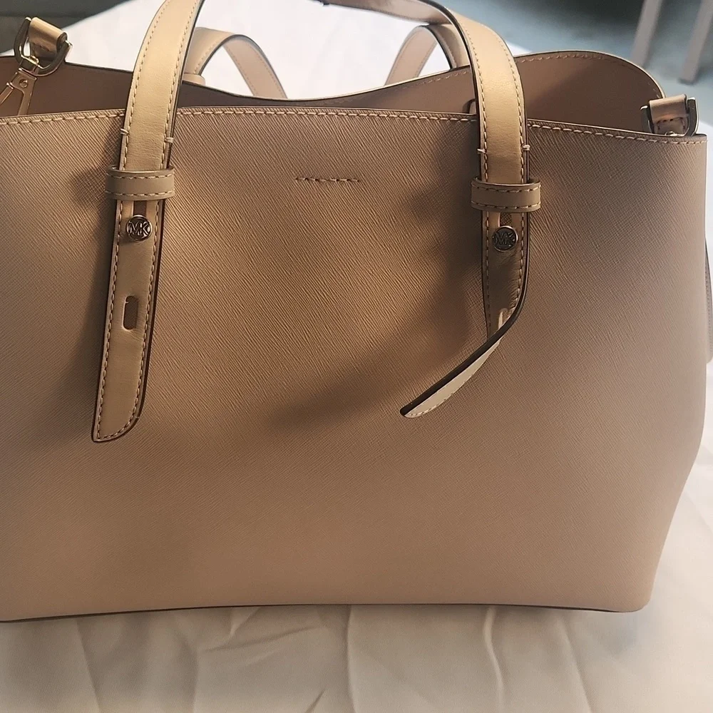 Michael Kors Tan Leather Tote Bag